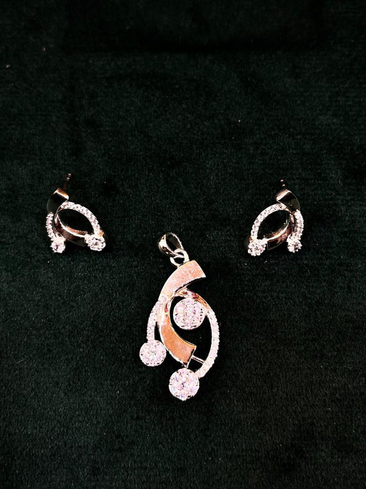 Moonlit Grace Pendant & Earrings Set