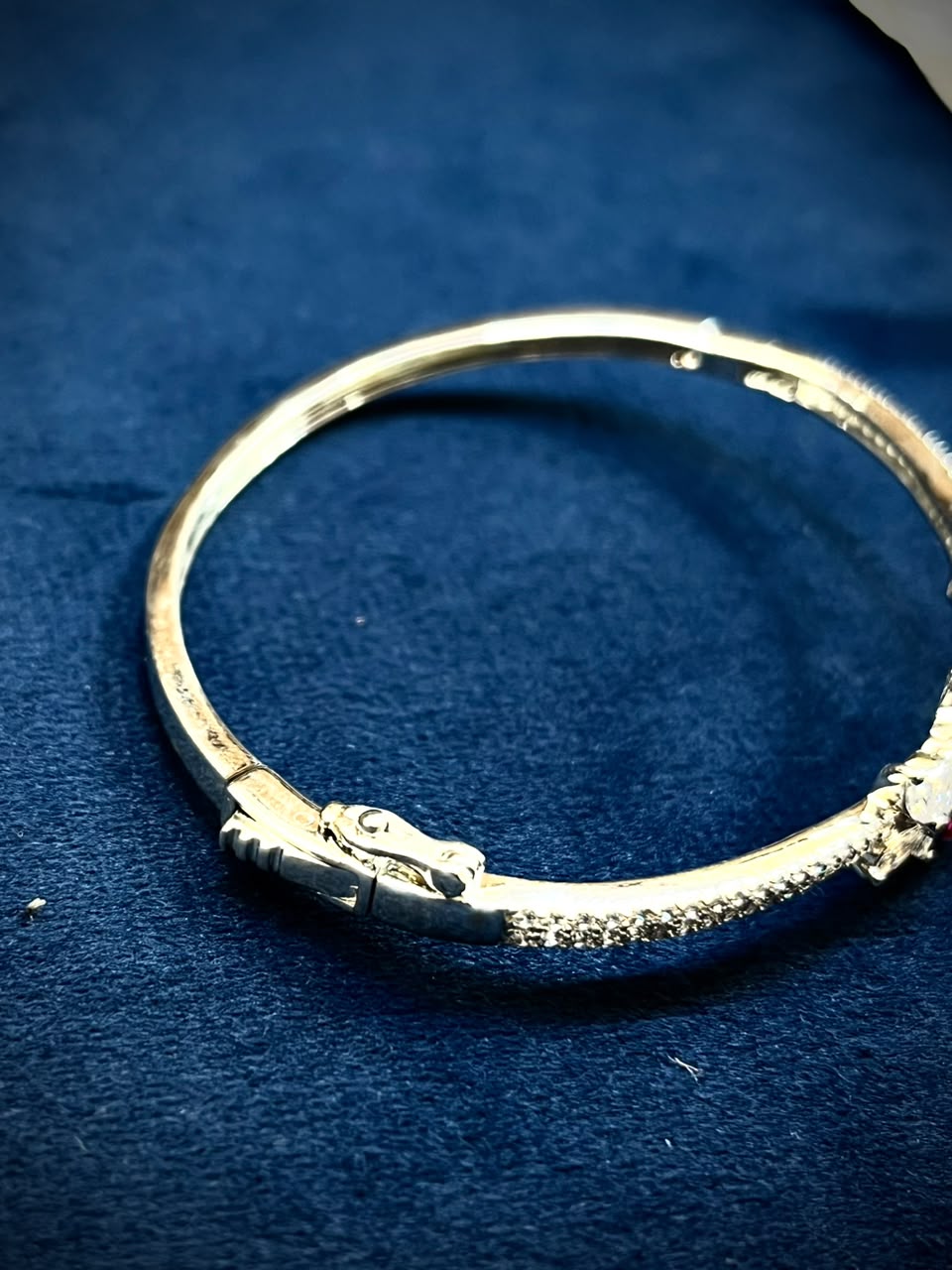 Blooming Ruby Floral 925 Sterling Silver Bracelet