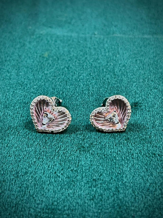 Eternal Love 925 Sterling Silver Heart Earrings