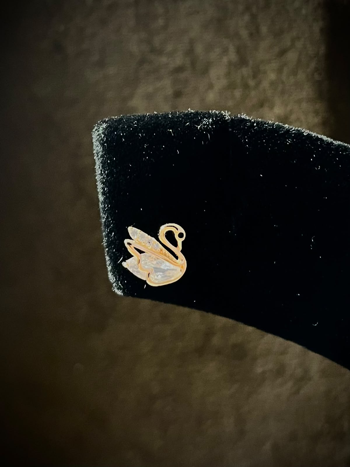 Silverya Rose Gold Swan Stud Earrings – 925 Sterling Silver