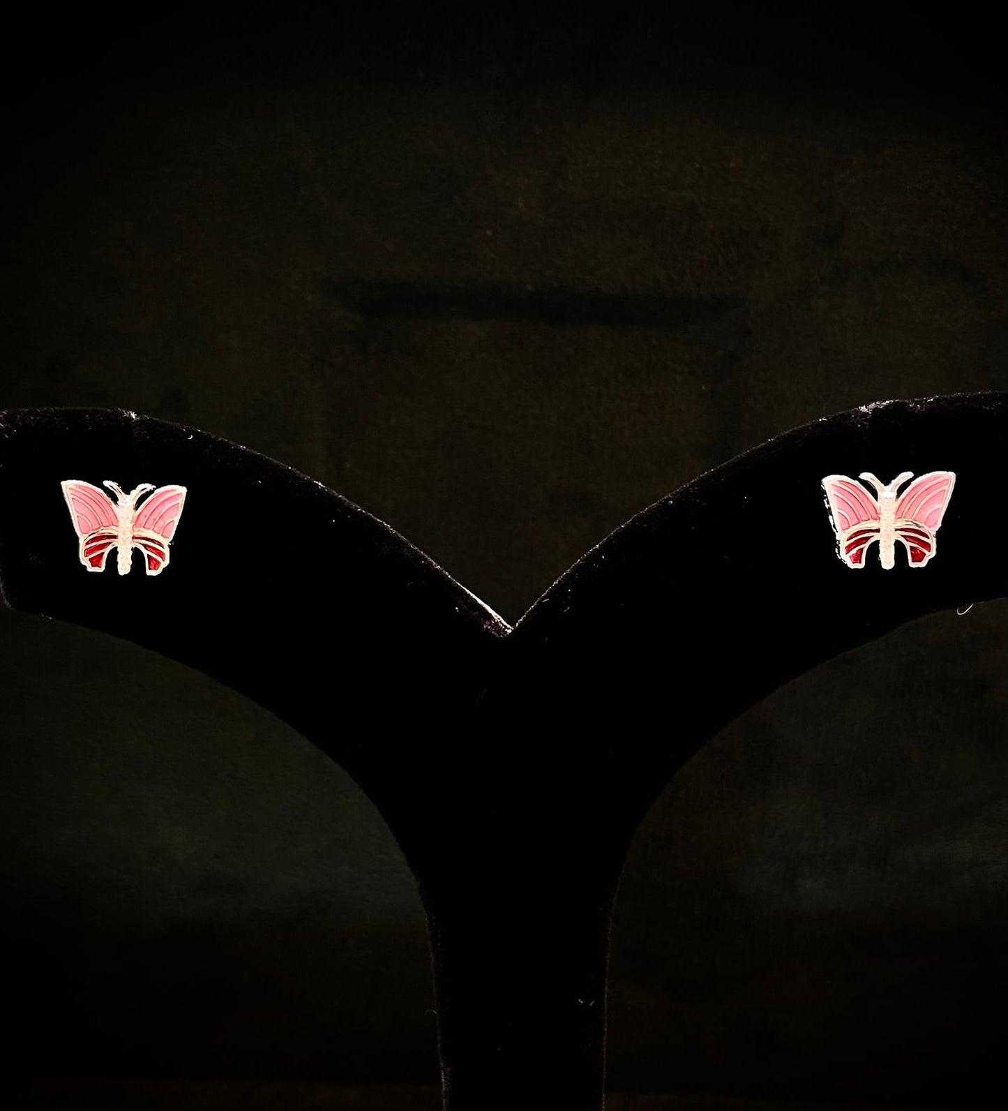 Rose Flutter 925 Sterling Silver Butterfly Pendant & Earrings Set