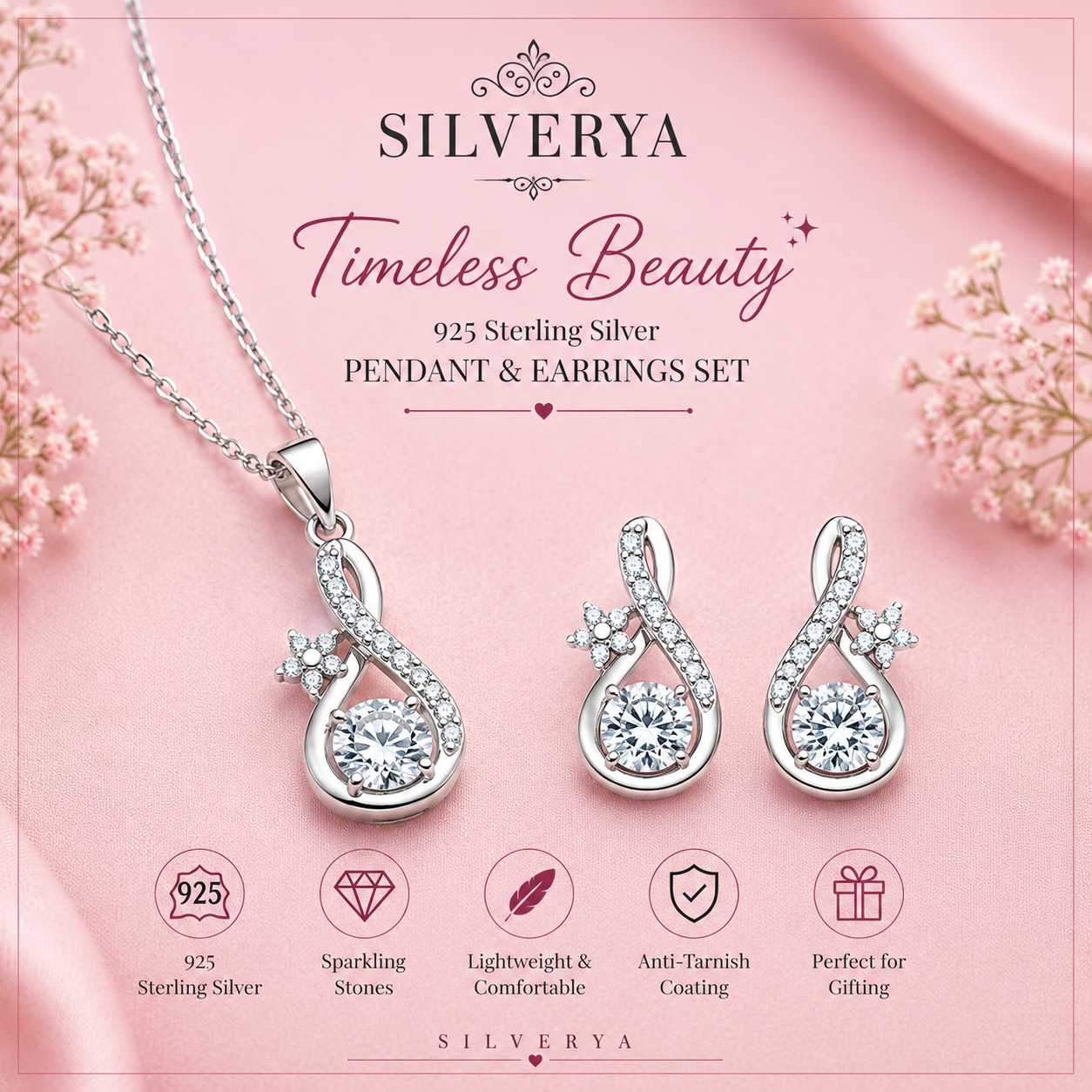 Pendant & Earrings Set