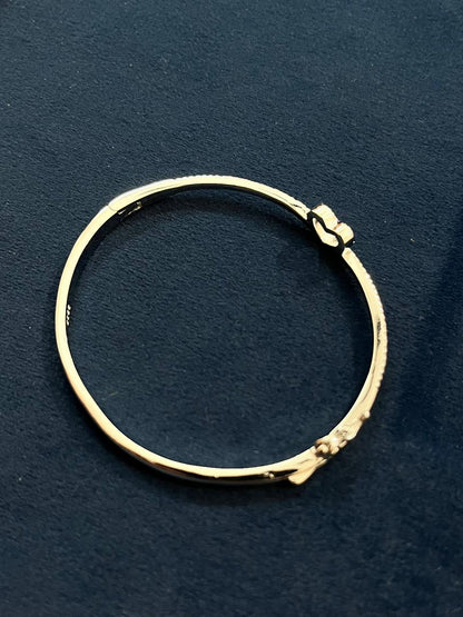 925 Sterling Silver Heart Bracelet with Zircon Stones