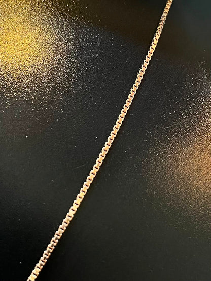 925 Silver Rose Gold Honeycomb Bee Pendant Necklace
