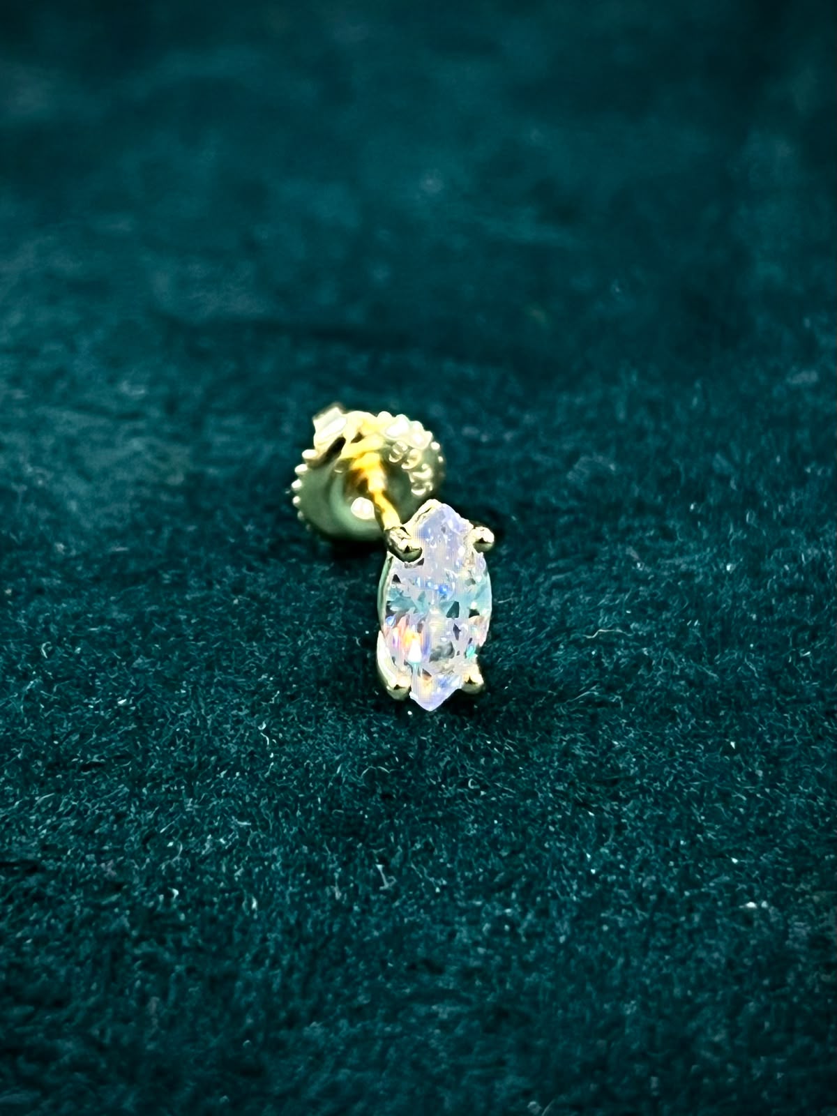 Celeste Marquise Solitaire Stud Earrings – 925 Sterling Silver