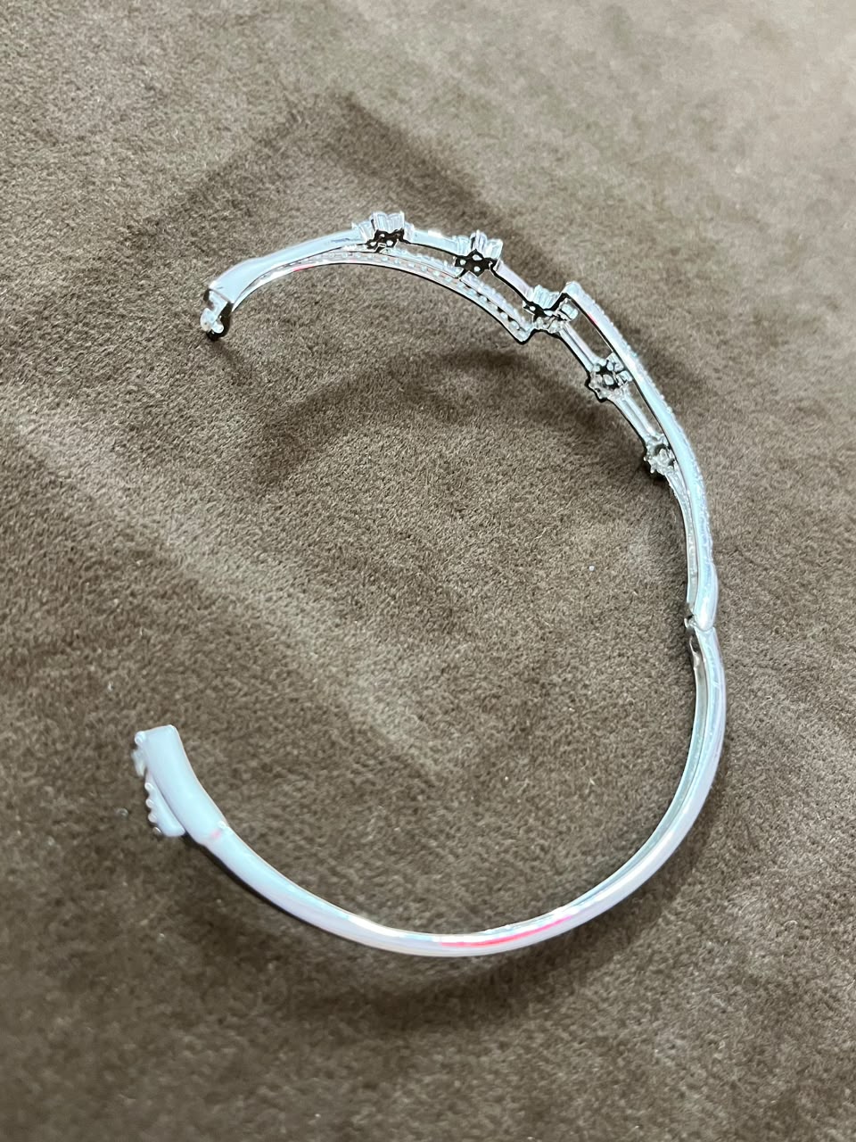 Celestial Blossom 925 Sterling Silver Bracelet – Diamond Sparkle Floral Elegance