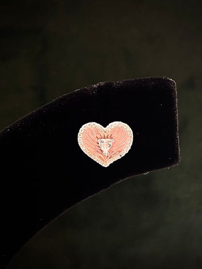 Eternal Love 925 Sterling Silver Heart Earrings