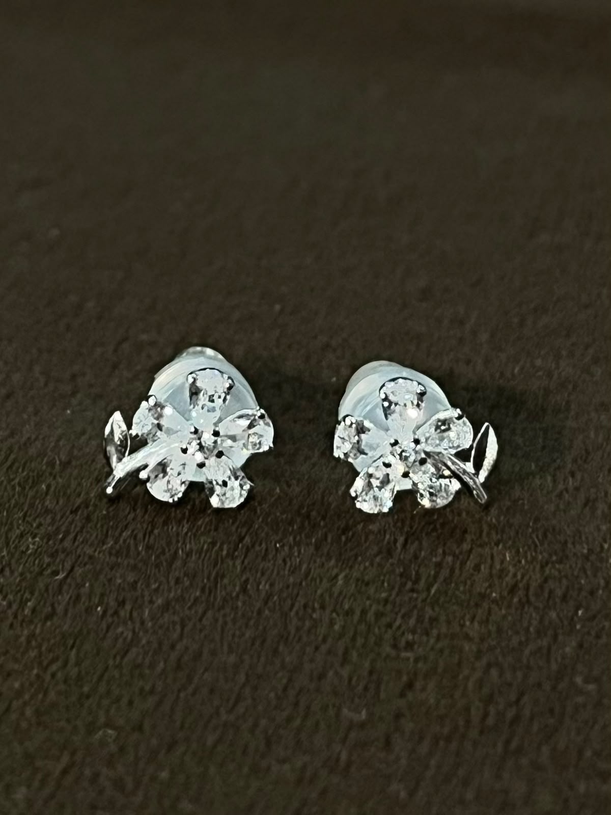925 Sterling Silver Lucky Clover Stud Earrings