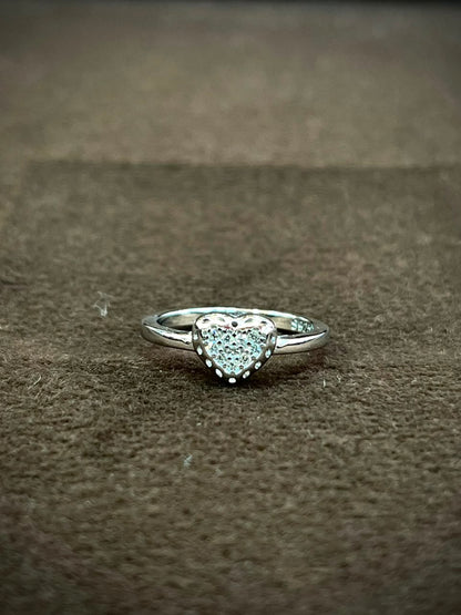 925 Sterling Silver Sparkling Heart Ring for Women | Cubic Zirconia Love Ring