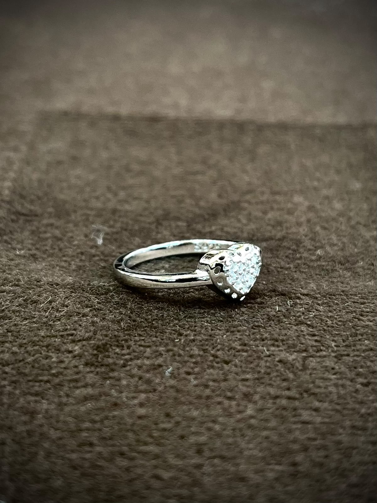 925 Sterling Silver Sparkling Heart Ring for Women | Cubic Zirconia Love Ring