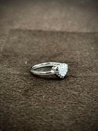 925 Sterling Silver Sparkling Heart Ring for Women | Cubic Zirconia Love Ring