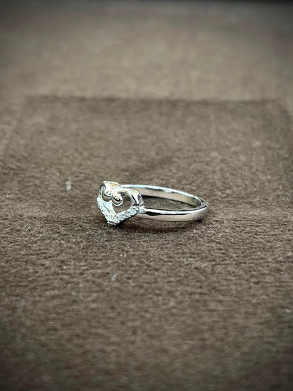 925 Sterling Silver Infinity Heart Ring for Women | Sparkling CZ Love Ring