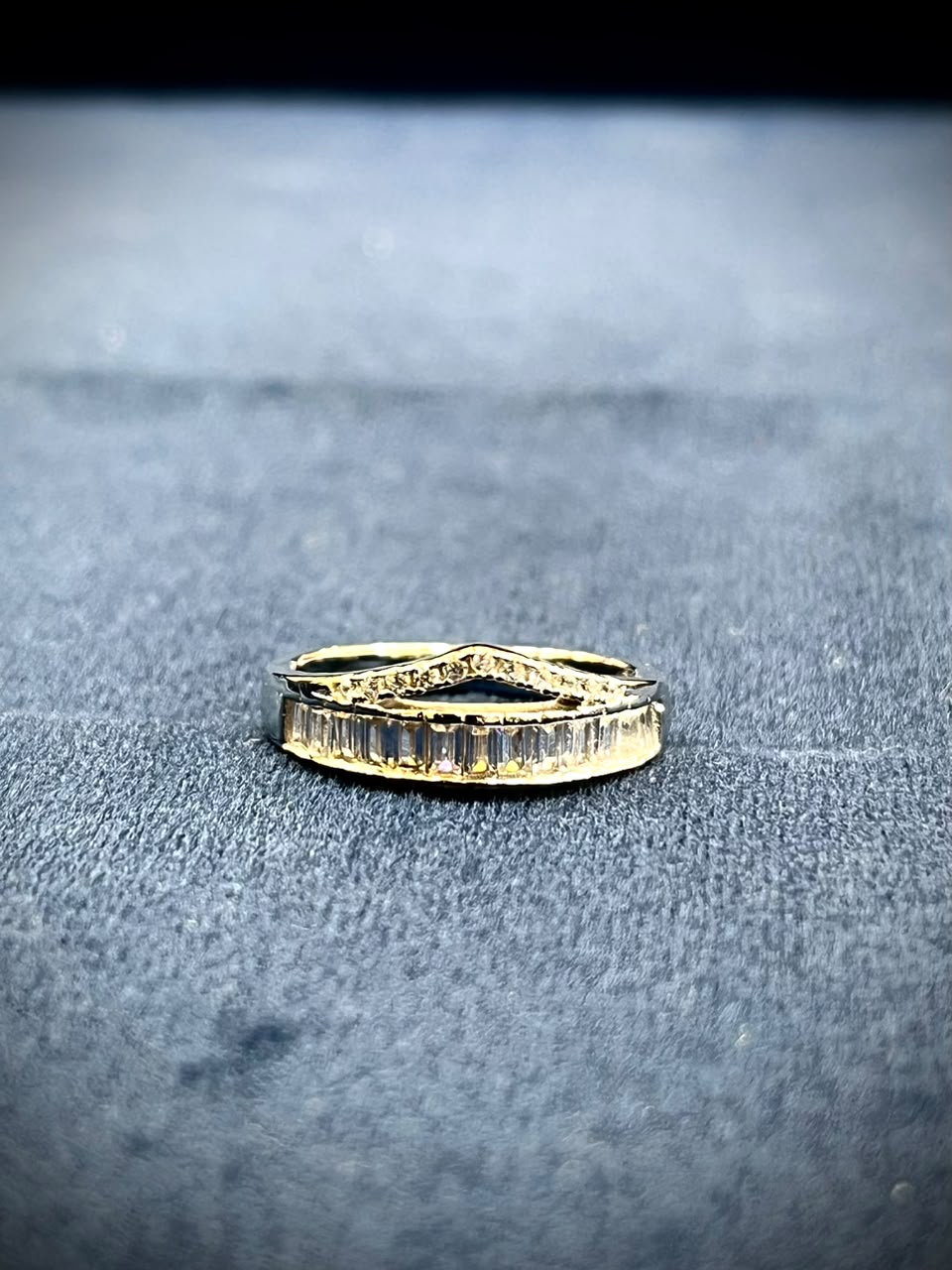 Silverya Celestial Baguette Stack Ring – 925 Sterling Silver