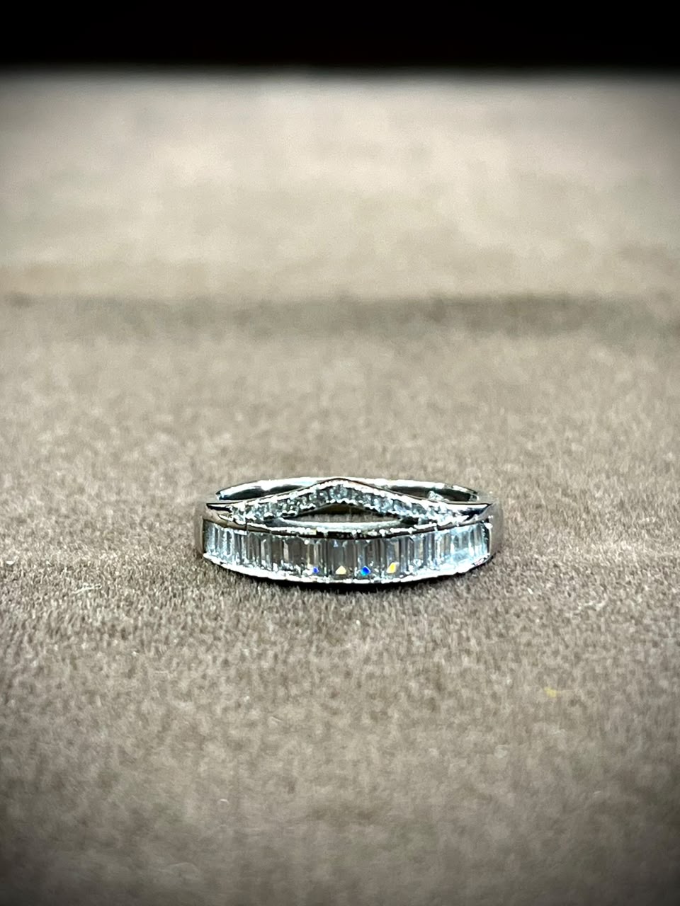 Silverya Celestial Baguette Stack Ring – 925 Sterling Silver