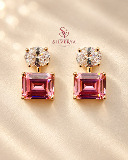 Blush Prism Drop 925 Silver Earrings