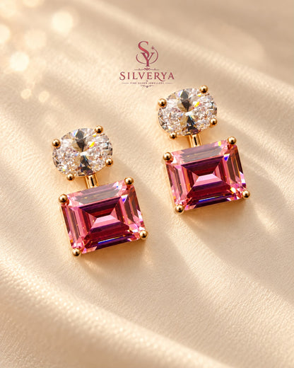 Blush Prism Drop 925 Silver Earrings