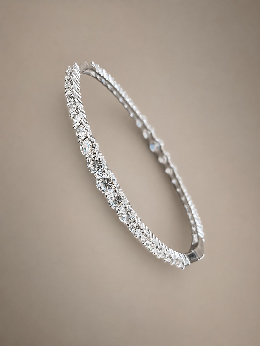 925 Sterling Silver Tennis Bracelet with Zircon Stones