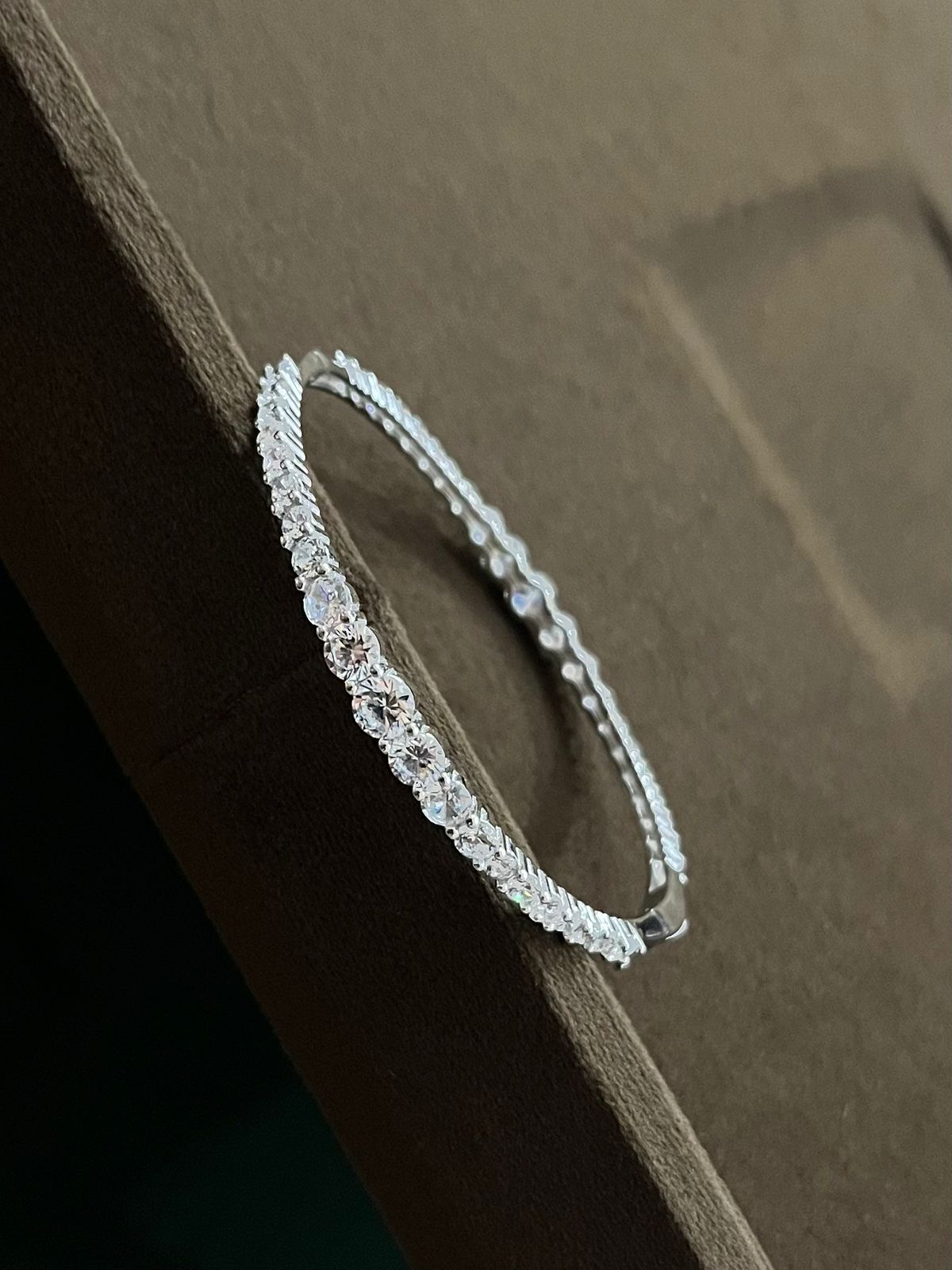 925 Sterling Silver Tennis Bracelet with Zircon Stones