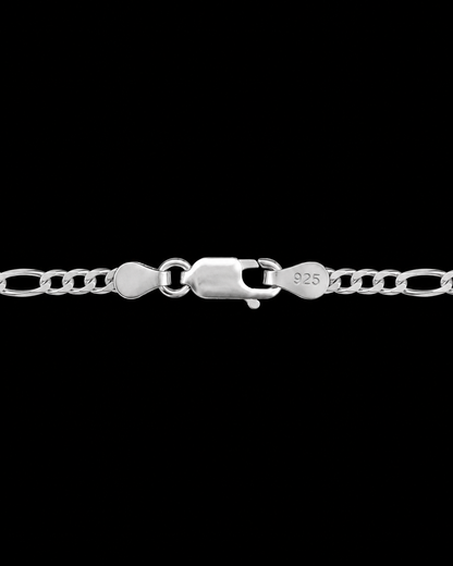 925 Sterling Silver Figaro Chain Necklace for Men & Women