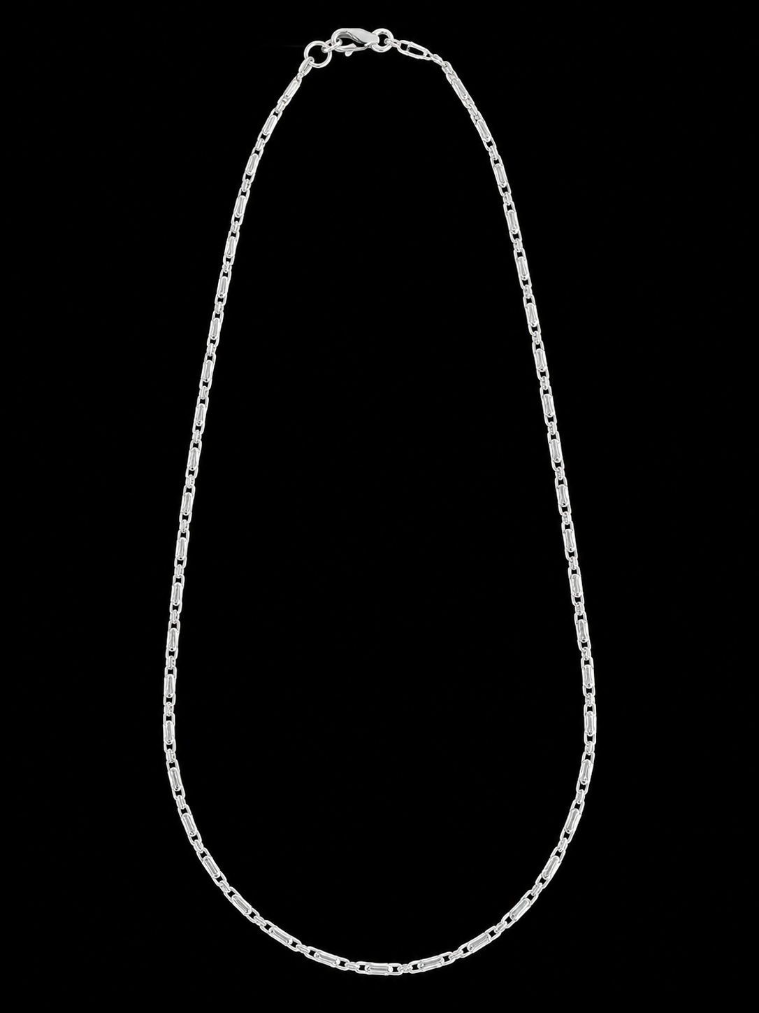 Silverya 925 Sterling Silver Paperclip Link Chain Necklace