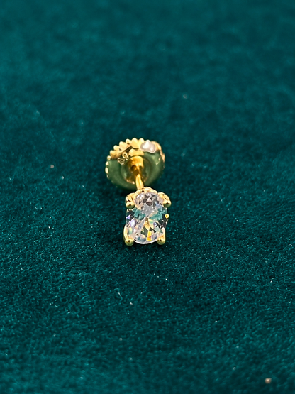 925 Silver Solitaire Stud Earring – Timeless Sparkle