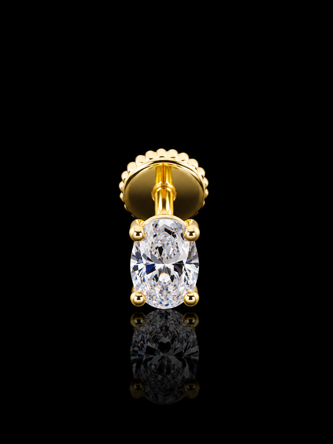 925 Silver Solitaire Stud Earring – Timeless Sparkle