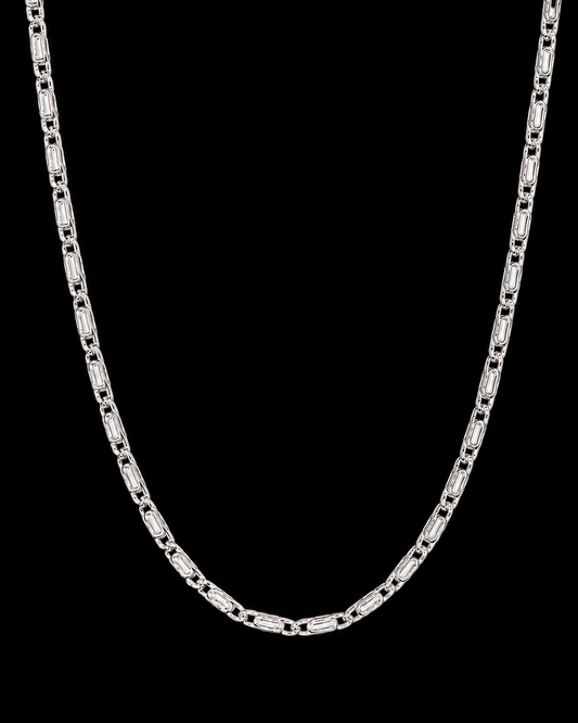 Silverya 925 Sterling Silver Paperclip Link Chain Necklace