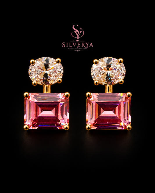 Blush Prism Drop 925 Silver Earrings